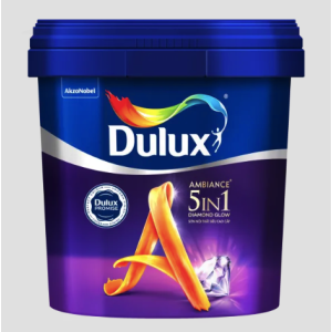 Sơn Nội Thất Dulux Ambiance 5 In 1 Diamond Glow Siêu Bóng 66AB Lon 1L