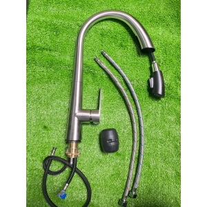 Vòi Rửa Chén Nóng Lạnh Dây Rút Inox