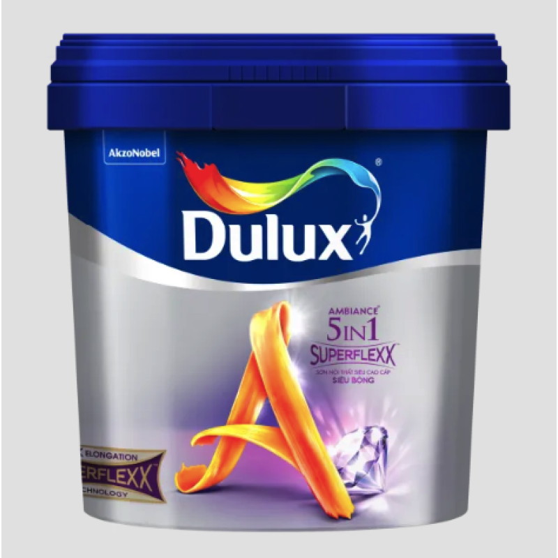 Sơn Nội Thất Dulux Ambiance 5 In 1 Superflexx Siêu Bóng Z611B Lon 1L