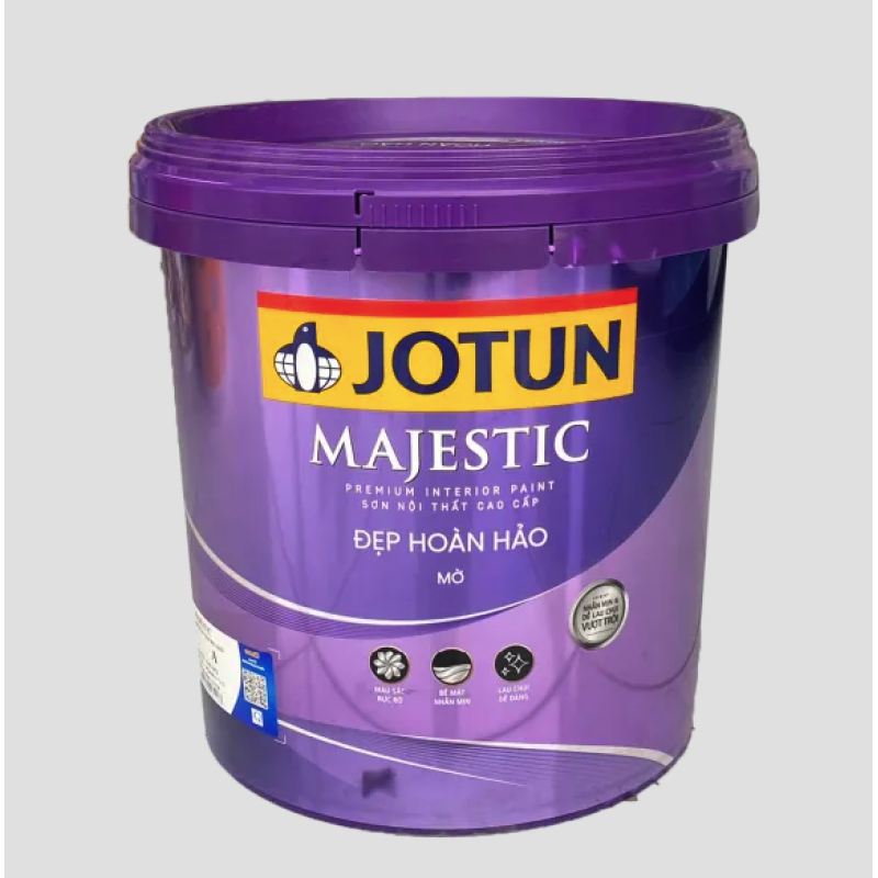 Sơn Nước Nội Thất Jotun Majestic Đẹp Hoàn Hảo Bóng Mờ Thùng 15L Mới